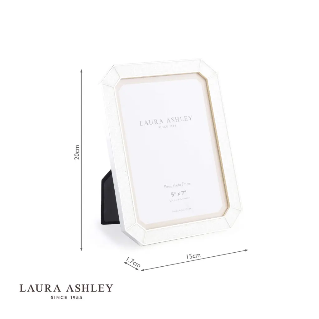 Wren Glitter Silver Plated 4x6 Inch Photo Frame