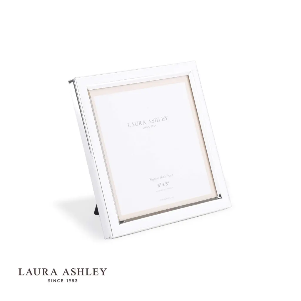 Steynton Square Silver Plated 5x5 Inch Photo Frame
