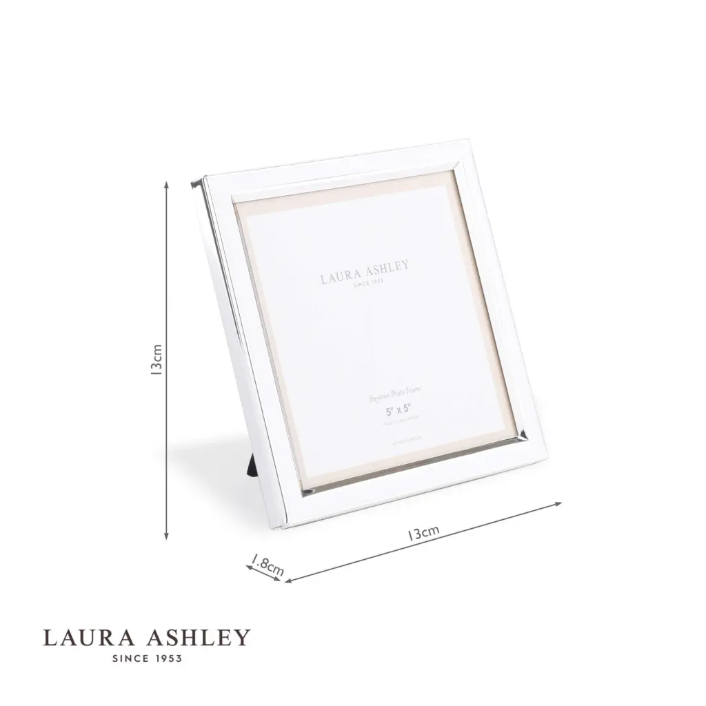 Steynton Square Silver Plated 5x5 Inch Photo Frame