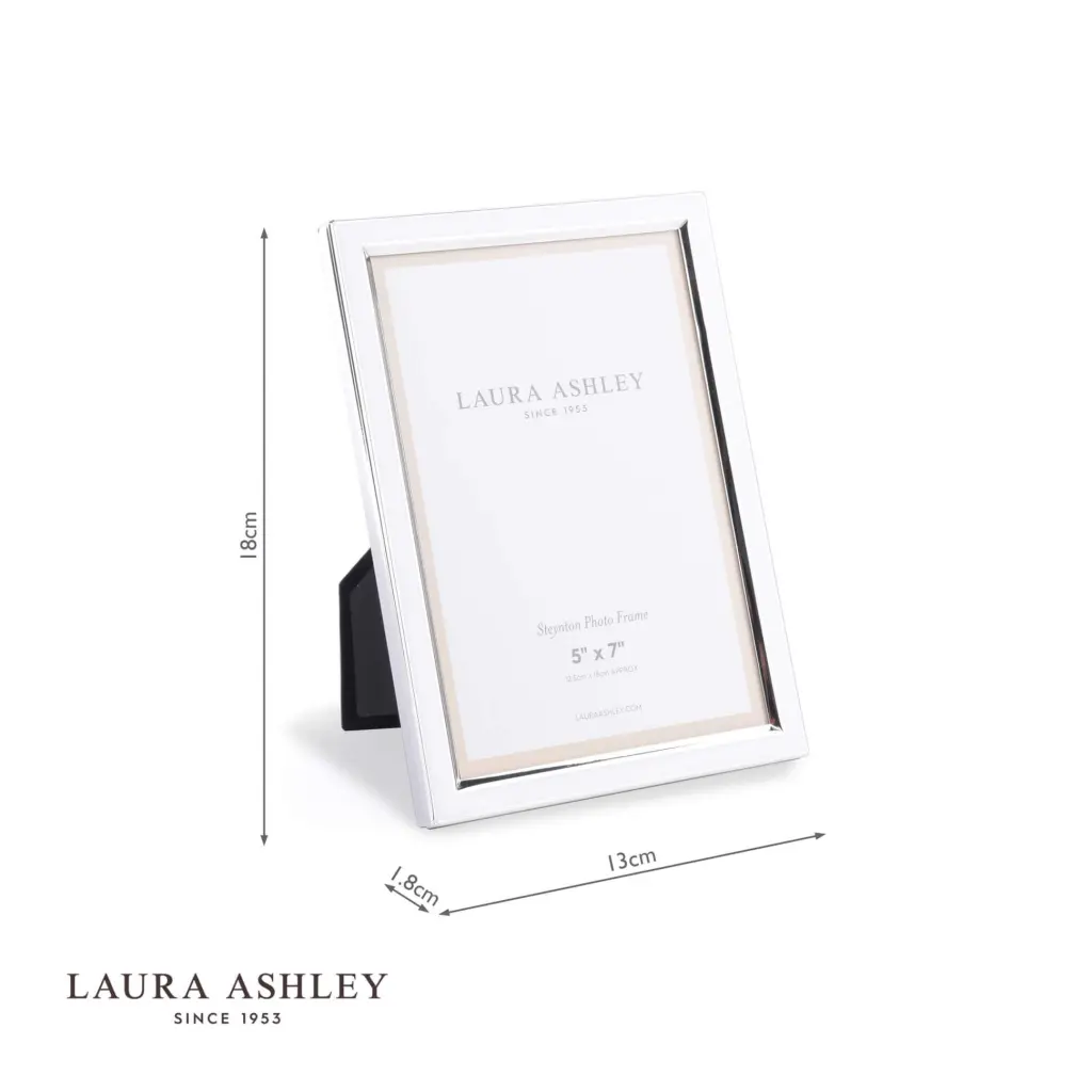 Steynton Silver Plated 5x7 Inch Photo Frame