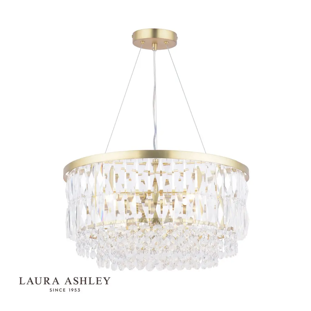 Rhosill 4 Light Pendant in Antique Brass
