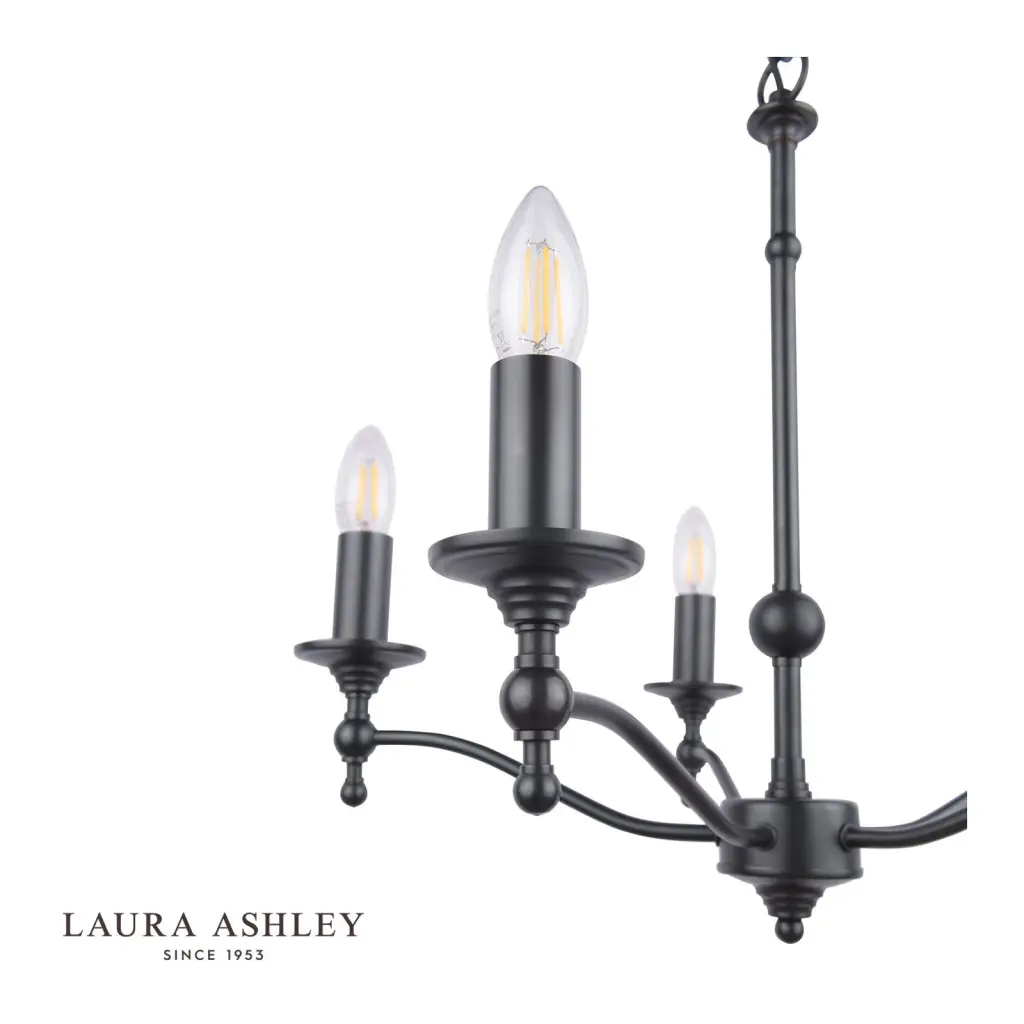 Ludchurch 5 Light Pendant in Black Finish