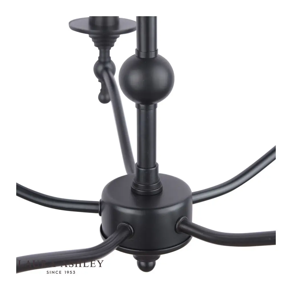 Ludchurch 5 Light Pendant in Black Finish