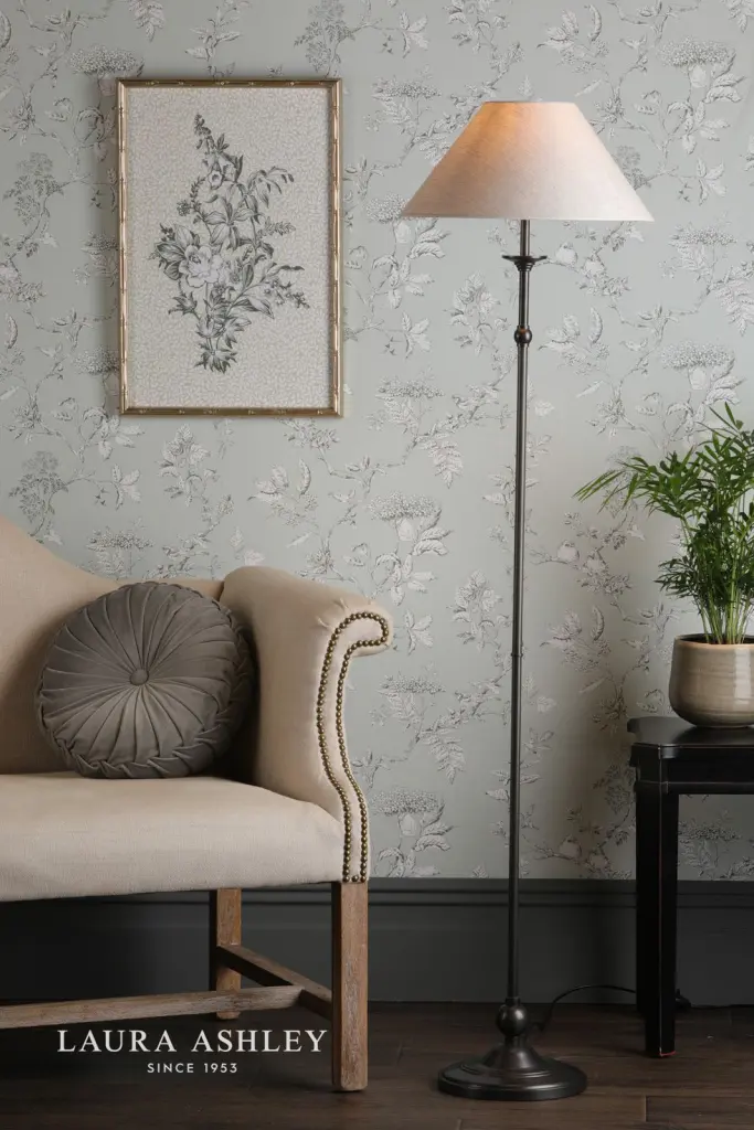 Ludchurch Black Floor Lamp C/W Shade