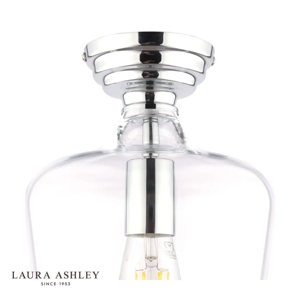 Ockley Polished Chrome Semi Flush Fitting