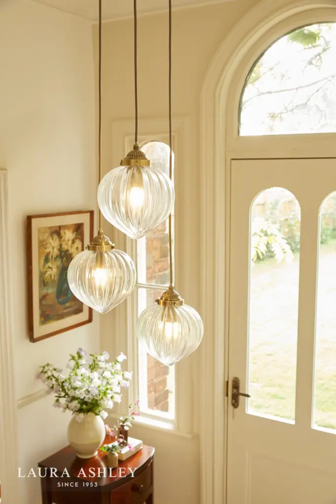 Whitham 3 Light Antique Brass Cluster Pendant