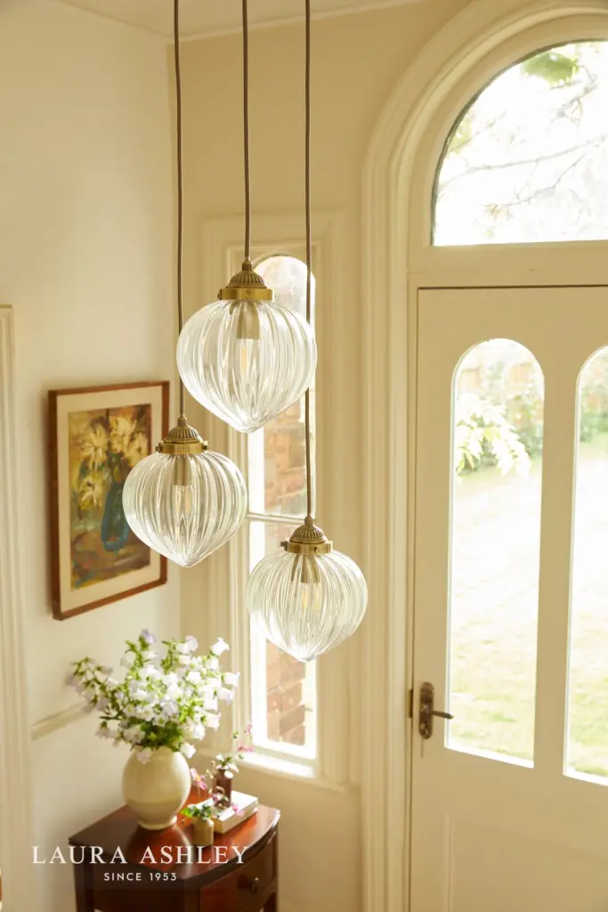 Whitham 3 Light Antique Brass Cluster Pendant