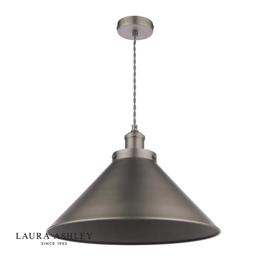 Rufus Large Industrial Nickel Pendant
