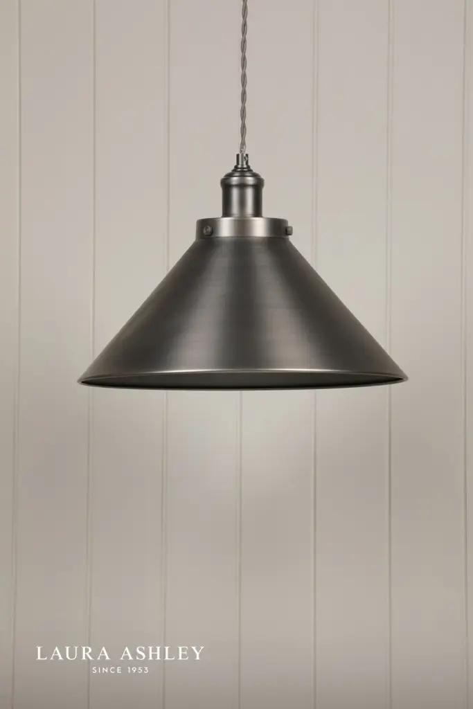 Rufus Large Industrial Nickel Pendant