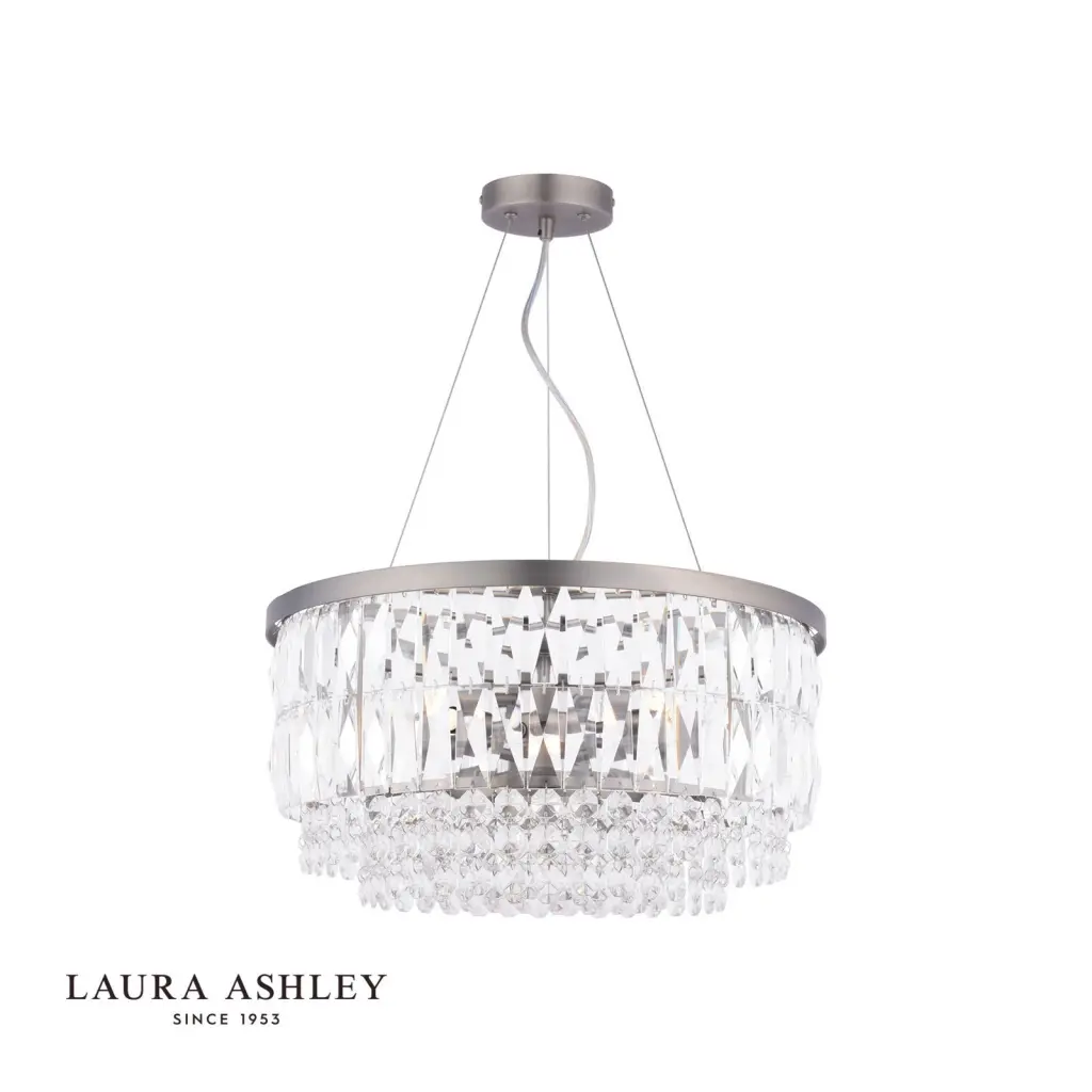 Rhosill 4 Light Pendant in Aged Pewter