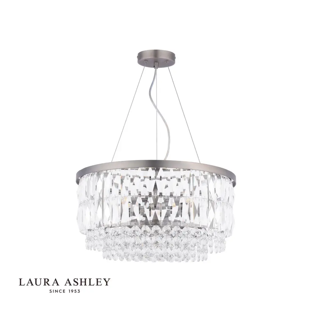 Rhosill 4 Light Pendant in Aged Pewter