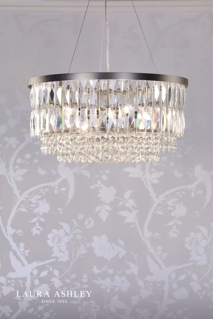 Rhosill 4 Light Pendant in Aged Pewter