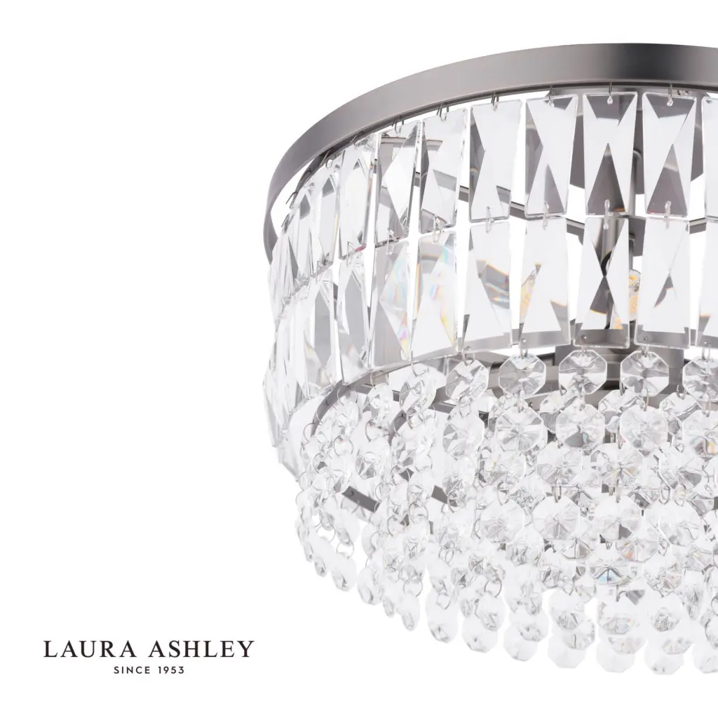 Rhosill 3 Light Semi Flush in Aged Pewter