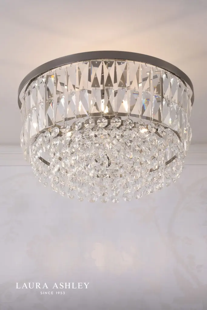 Rhosill 3 Light Semi Flush in Aged Pewter