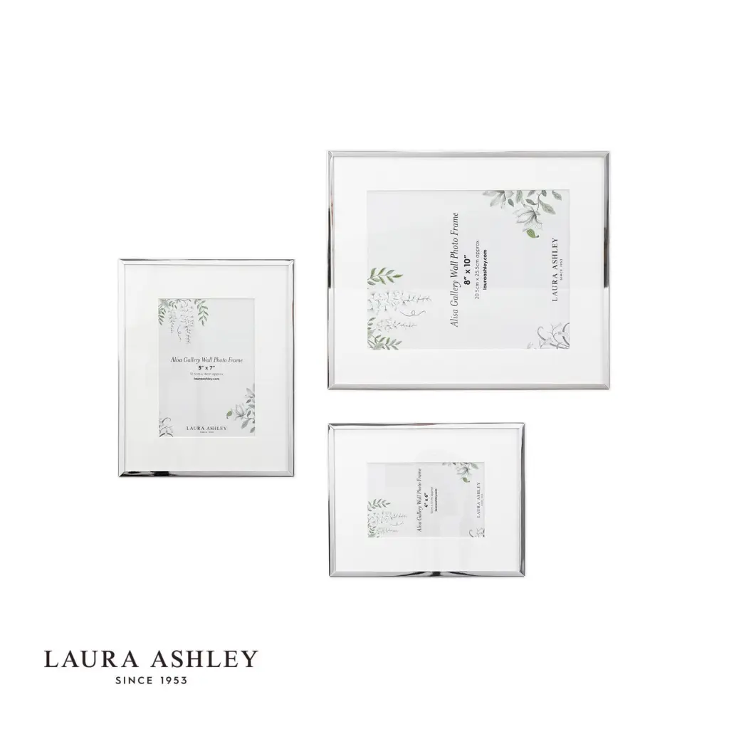 Set of 3 Alisa Polished Silver Photo Frames