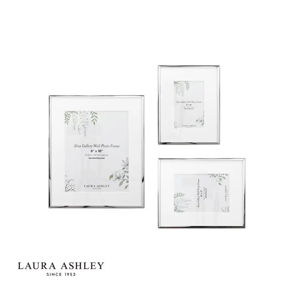 Set of 3 Alisa Polished Silver Photo Frames