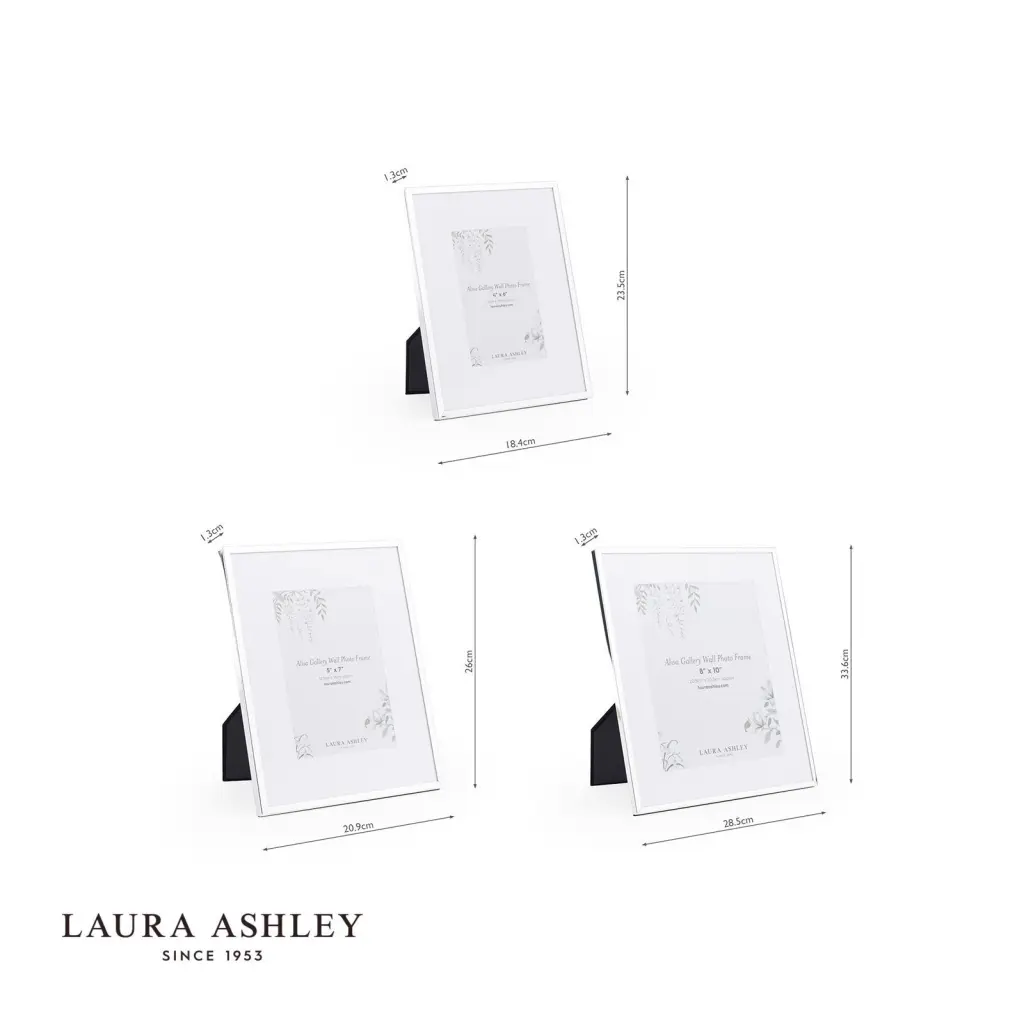 Set of 3 Alisa Polished Silver Photo Frames