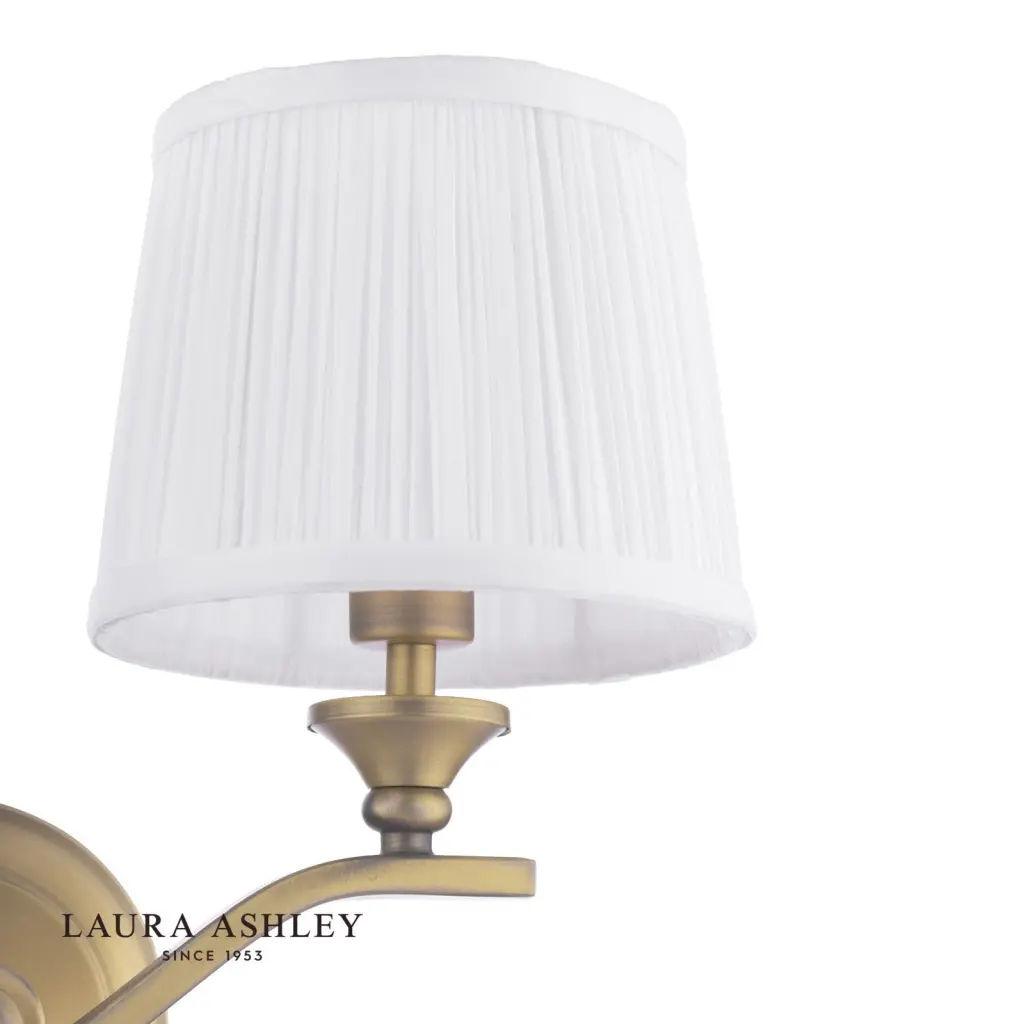 Hemsley 2 Light Antique Brass Wall Light