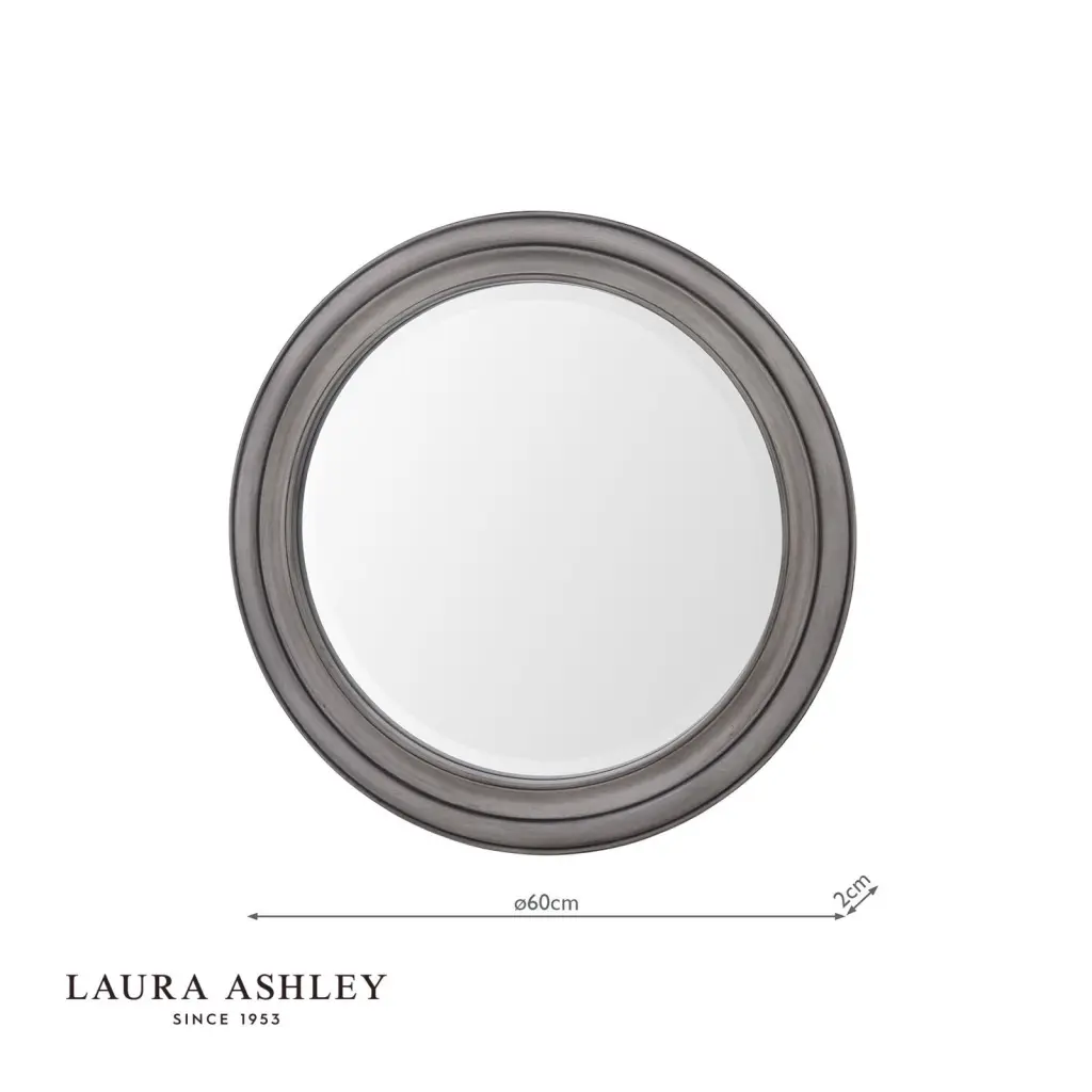 Tate Mirror Grey Distressed Wood 60cm