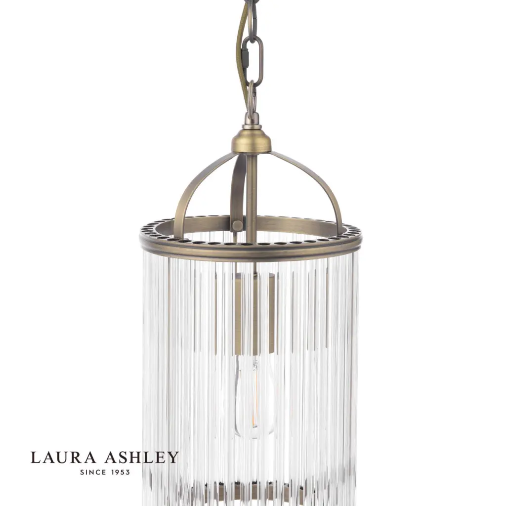 Sutton Single Antique Brass Pendant