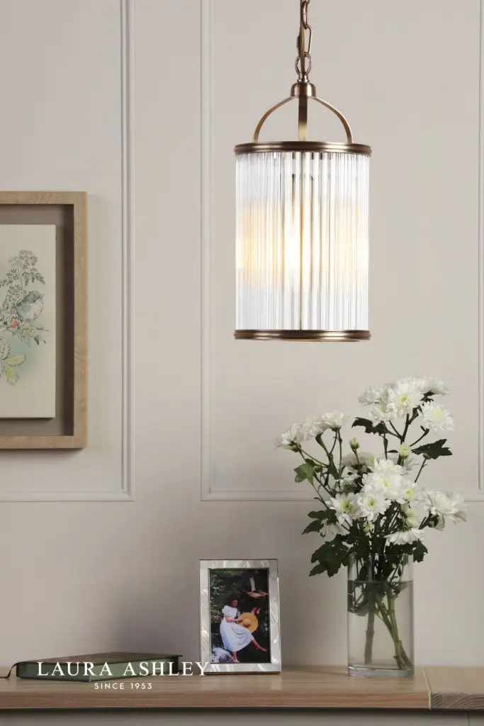 Sutton Single Antique Brass Pendant