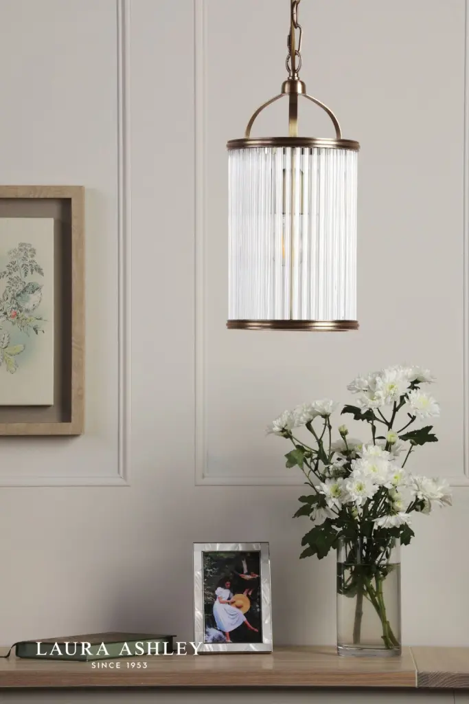Sutton Single Antique Brass Pendant