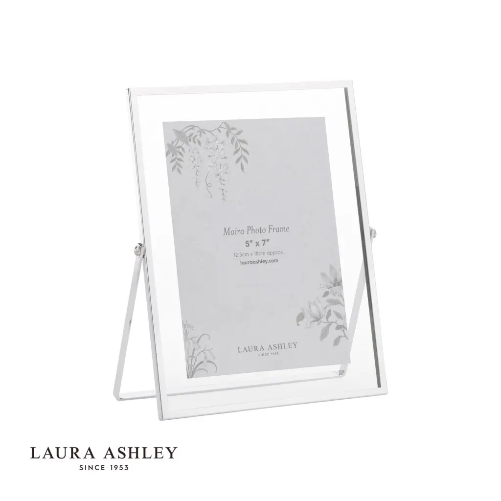 Moira 5x7 Inch Polished Silver & Glass Photo Frame