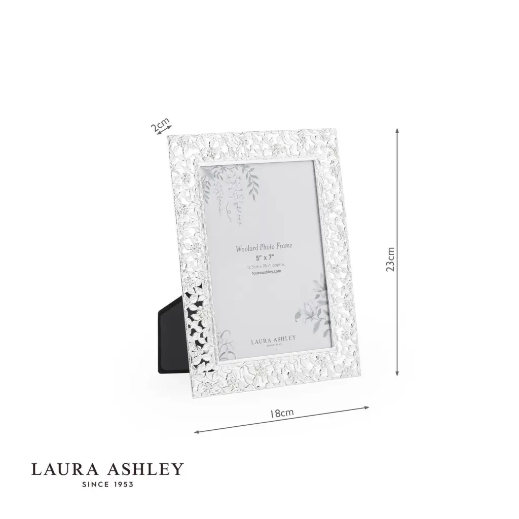 Woolard Polished Silver 5x7 Inch Photo Frame