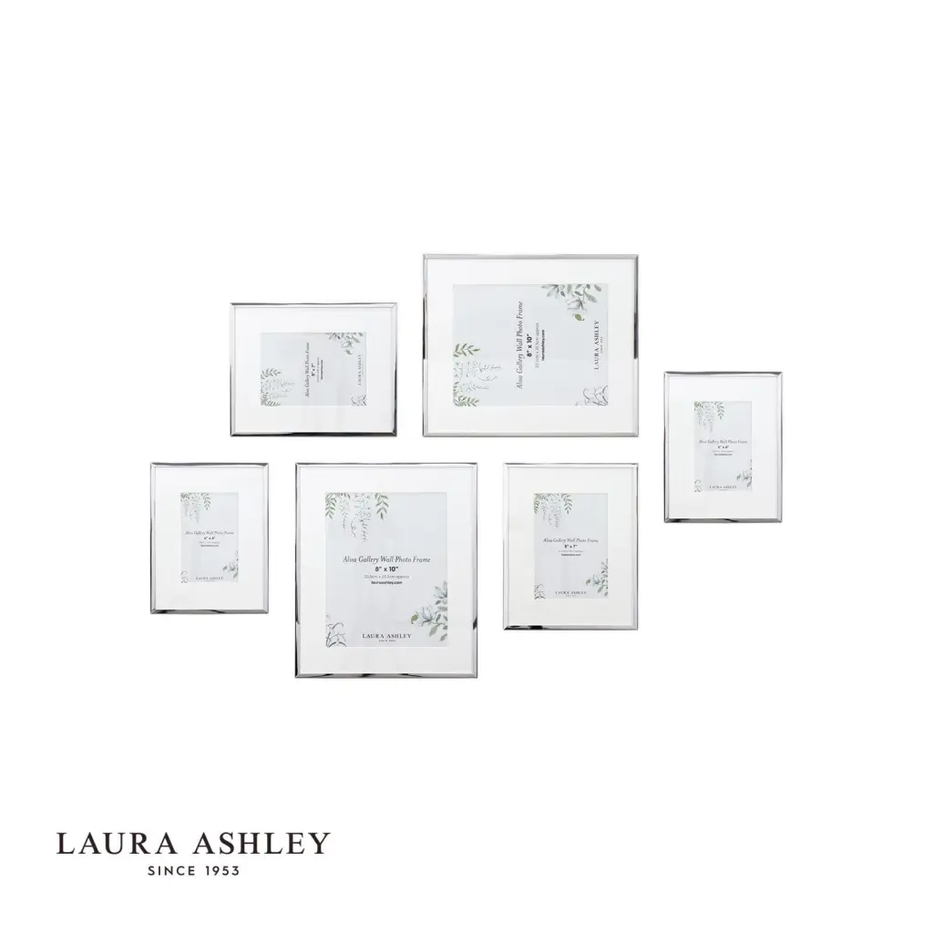 Set of 6 Alisa Polished Silver Photo Frames