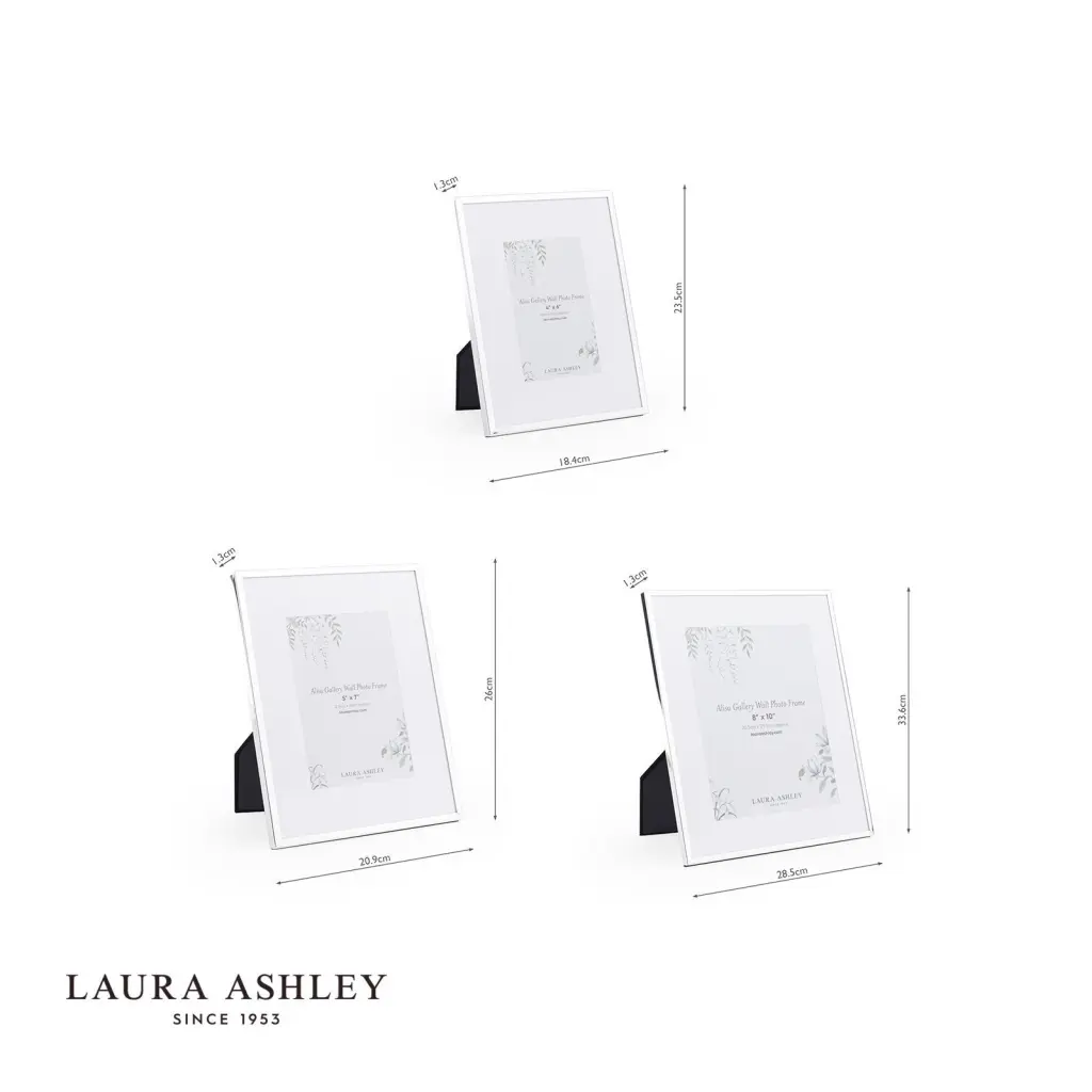 Set of 6 Alisa Polished Silver Photo Frames
