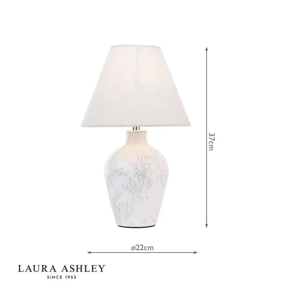 Pussywillow Twin Pack Cream Table Lamp C/W Shades