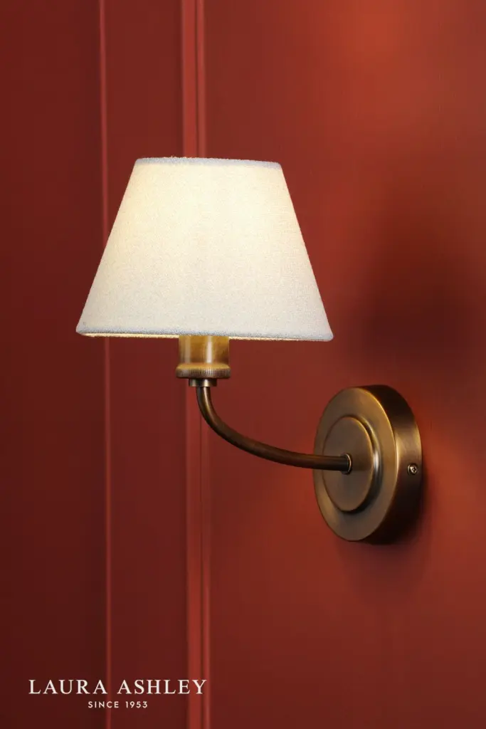 Denston Antique Bronze Wall Light C/W Shade