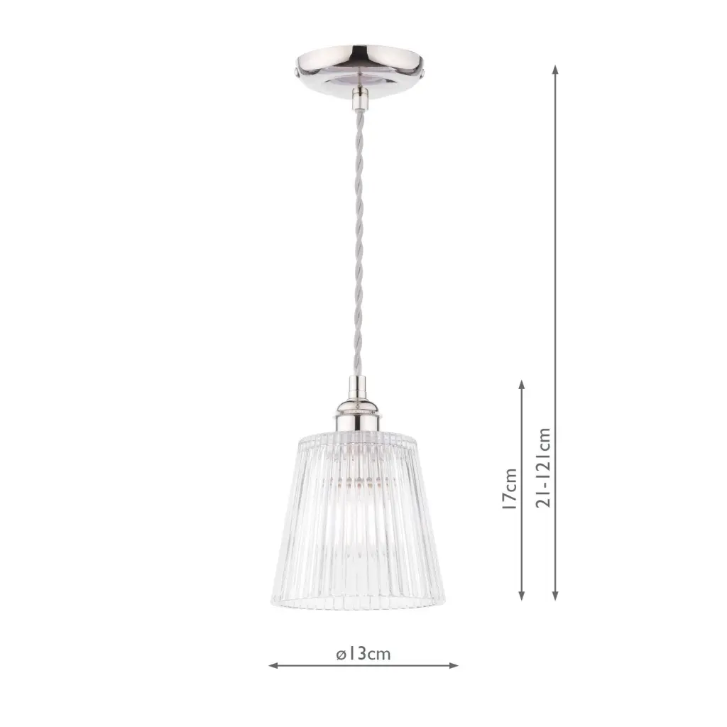Callaghan Small Polished Nickel Pendant