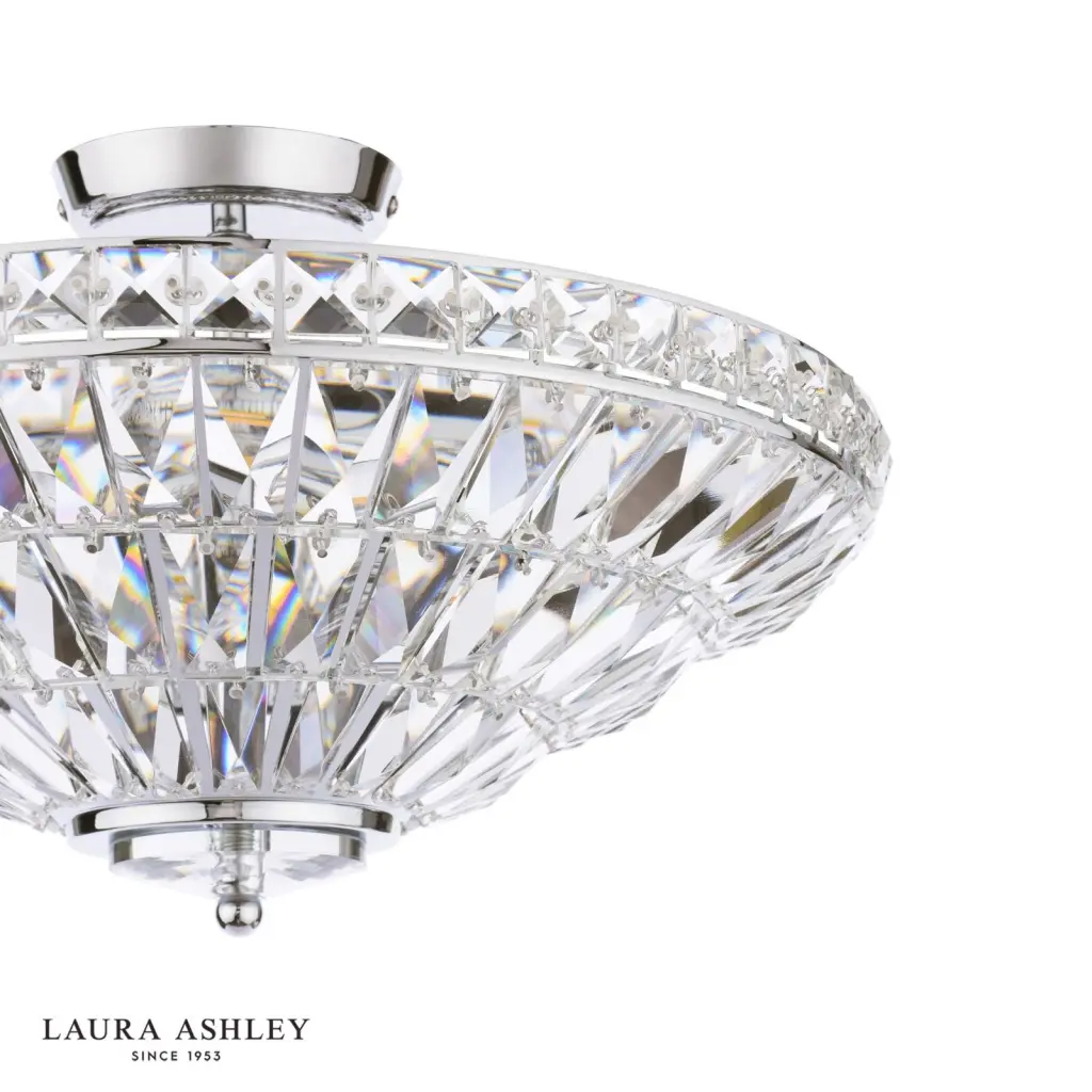 Vienna 3 Light Polished Chrome Semi Flush
