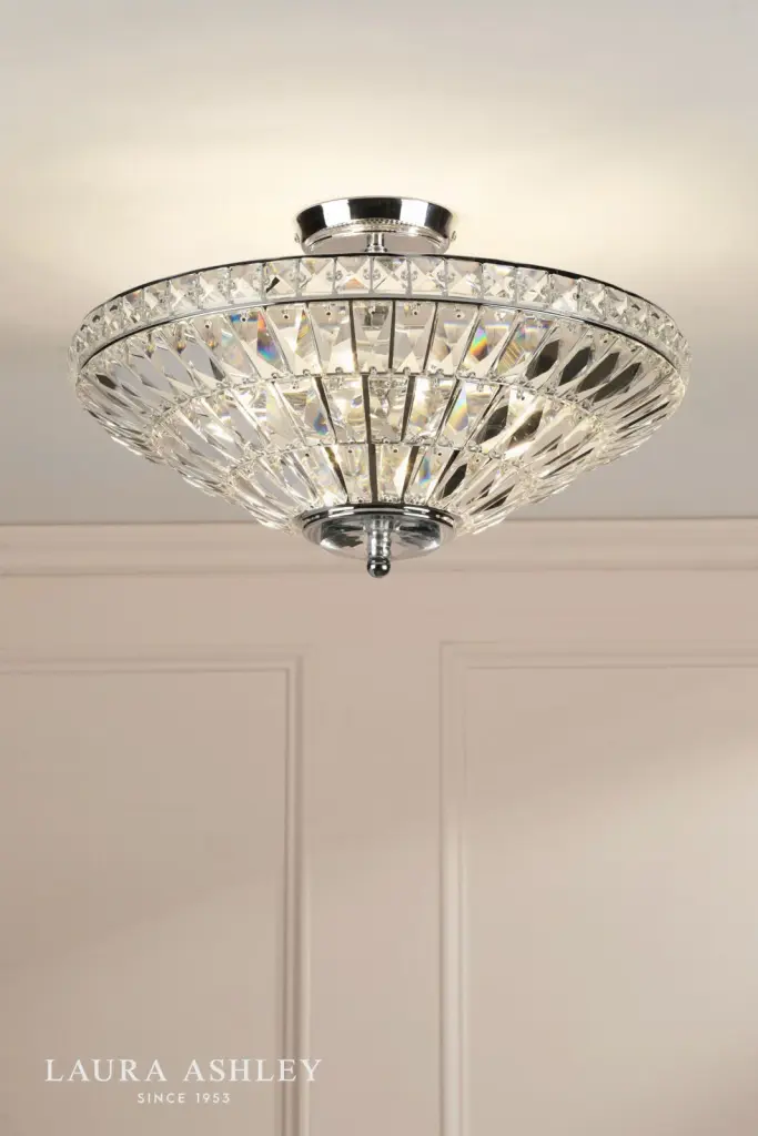 Vienna 3 Light Polished Chrome Semi Flush