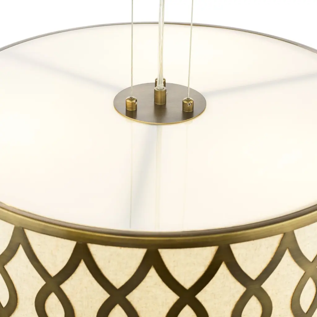 Locryn 4 Light Brushed Bronze Pendant