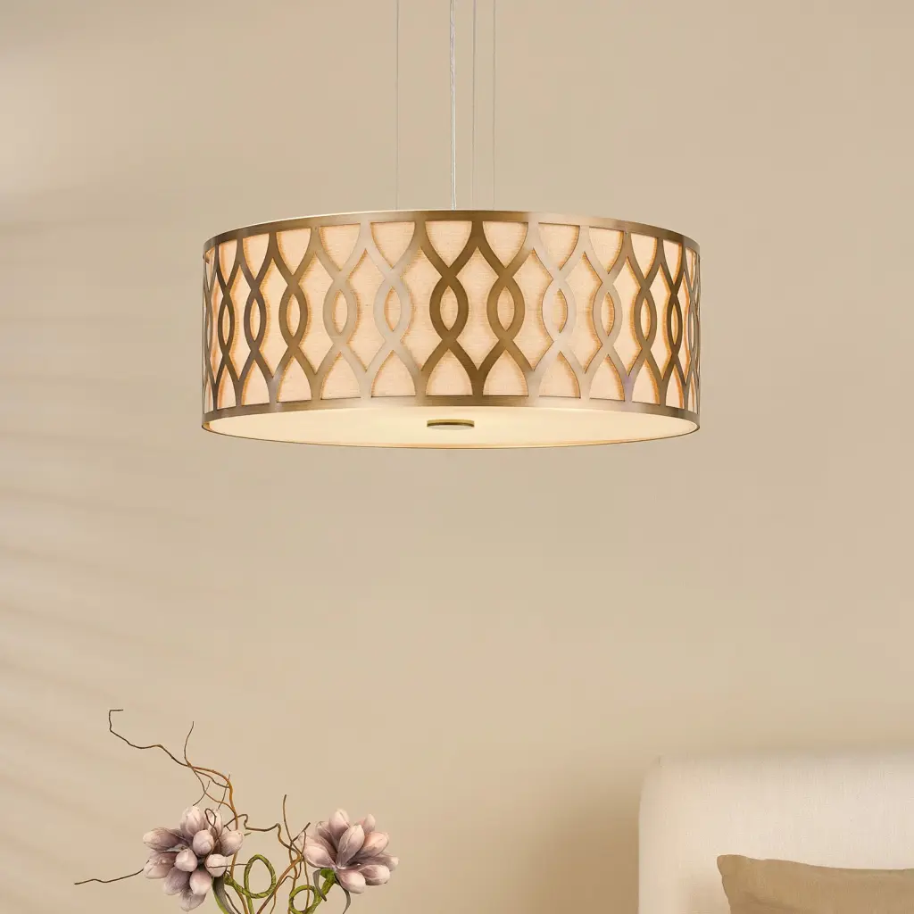 Locryn 4 Light Brushed Bronze Pendant