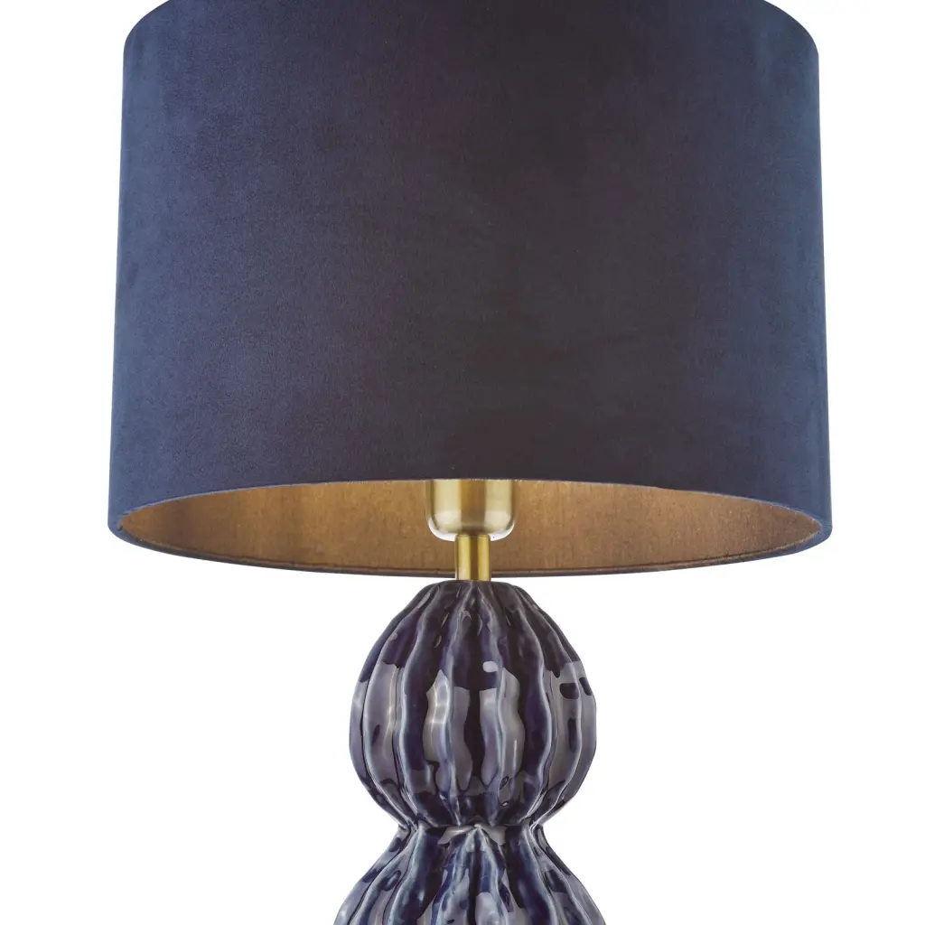 Lorelai Blue Table Lamp C/W Shade