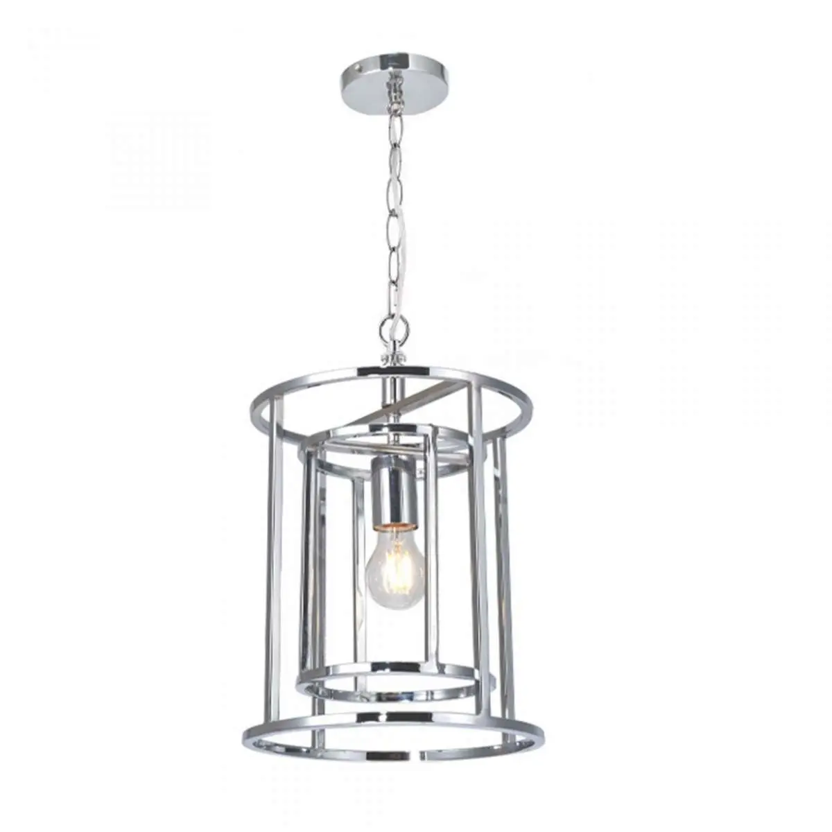 Chester 1 Light Lantern Pendant Polished Chrome