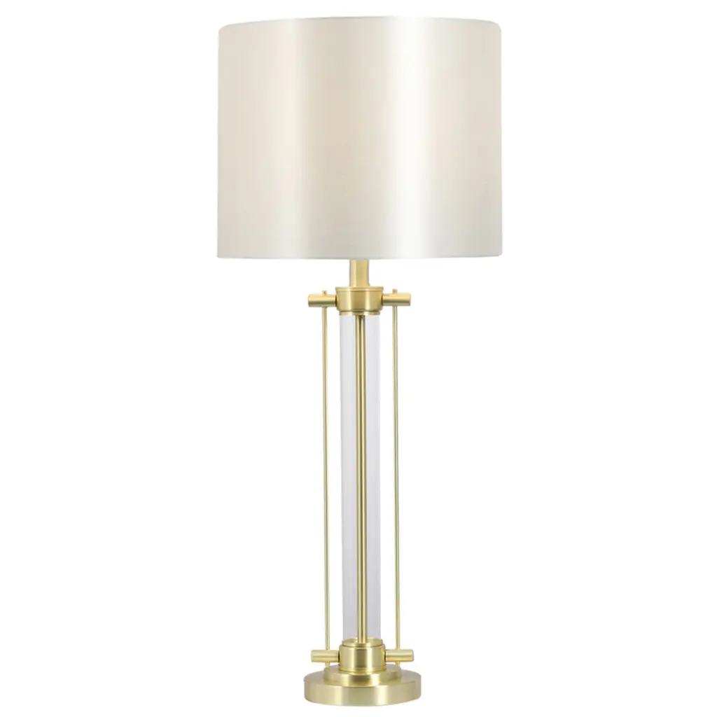 Malone Satin Brass Table Lamp C/W Shade