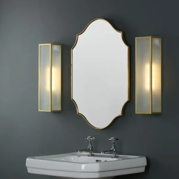 Ruggiero Rectangle Gold Mirror 70 x 50cm