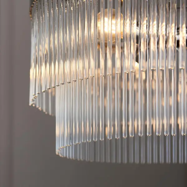 Marietta 5 Light Bright Nickel Pendant