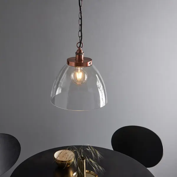 Hansen Grand Pendant in Aged Copper