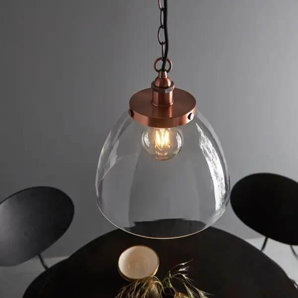 Hansen Grand Pendant in Aged Copper