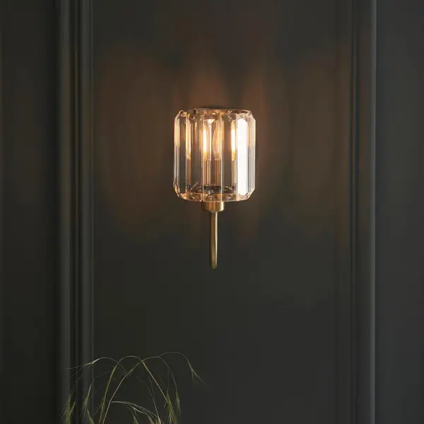 Berenice Wall Light in Antique Brass