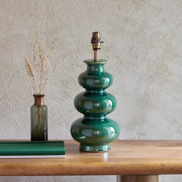 Monroe Gloss Green Table Lamp Base Only