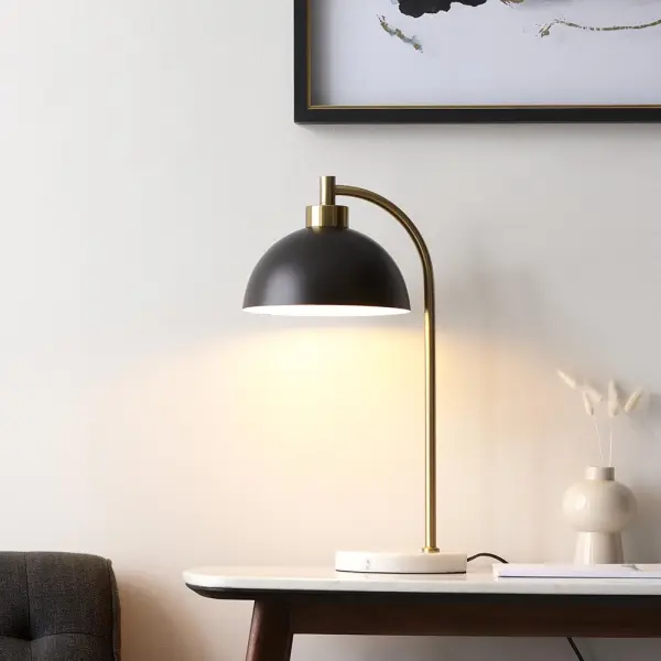 Buchanan Black & Brass Table Lamp