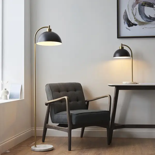 Buchanan Black & Brass Table Lamp