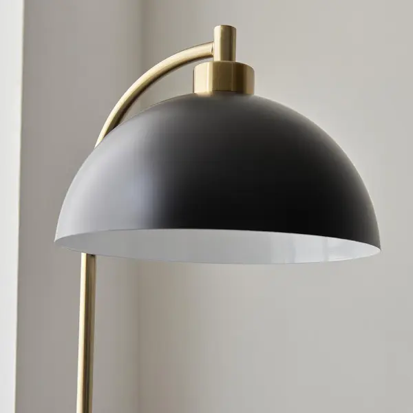 Buchanan Black & Brass Floor Lamp