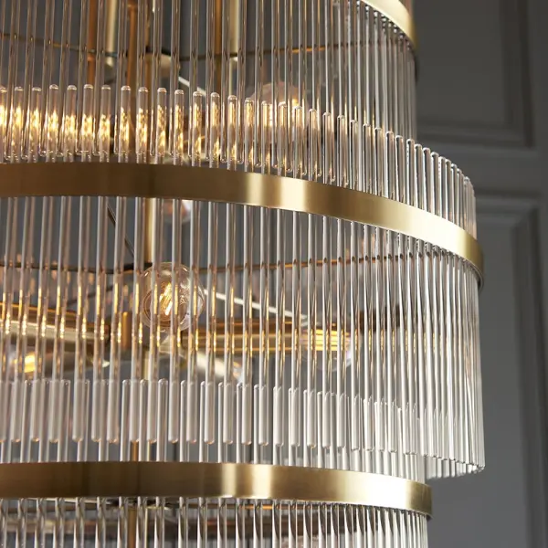 Marietta 21 Light Chandelier in Antique Brass